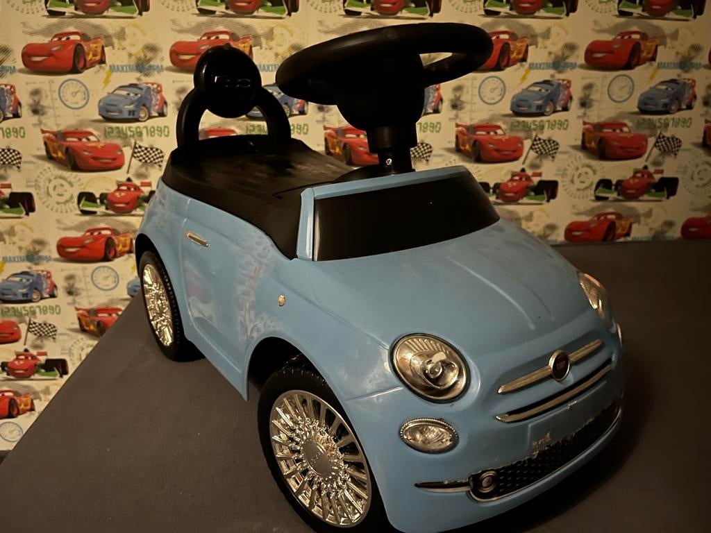 Loopauto Fiat 500 - Blauw, Ophalen, Gebruikt, Loopvoertuig