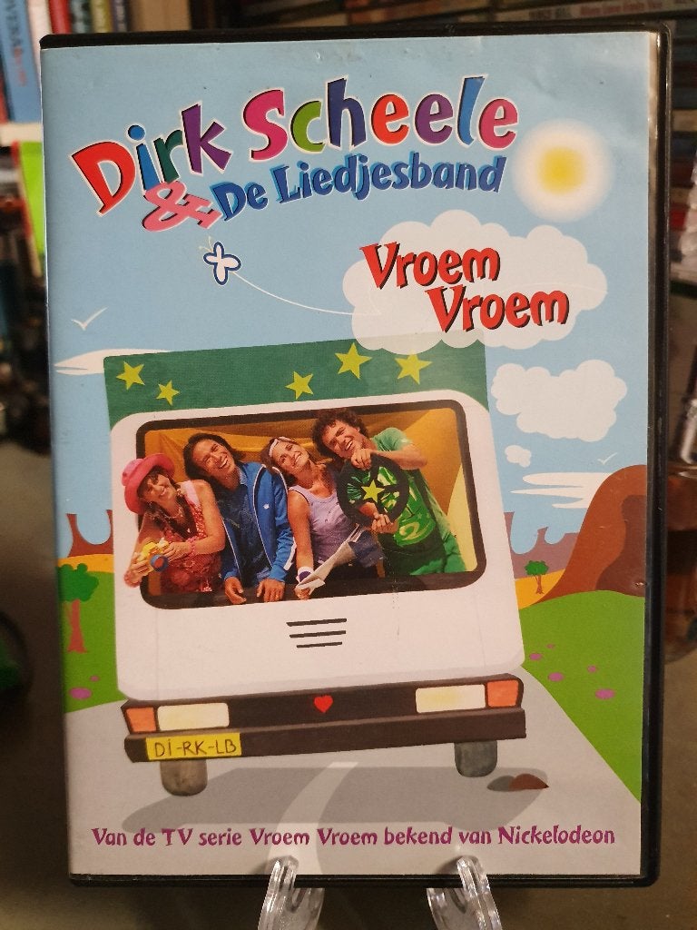 Dirk Scheele & De Liedjesband - Vroem Vroem (DVD), Alle leeftijden, Ophalen, Zo goed als nieuw