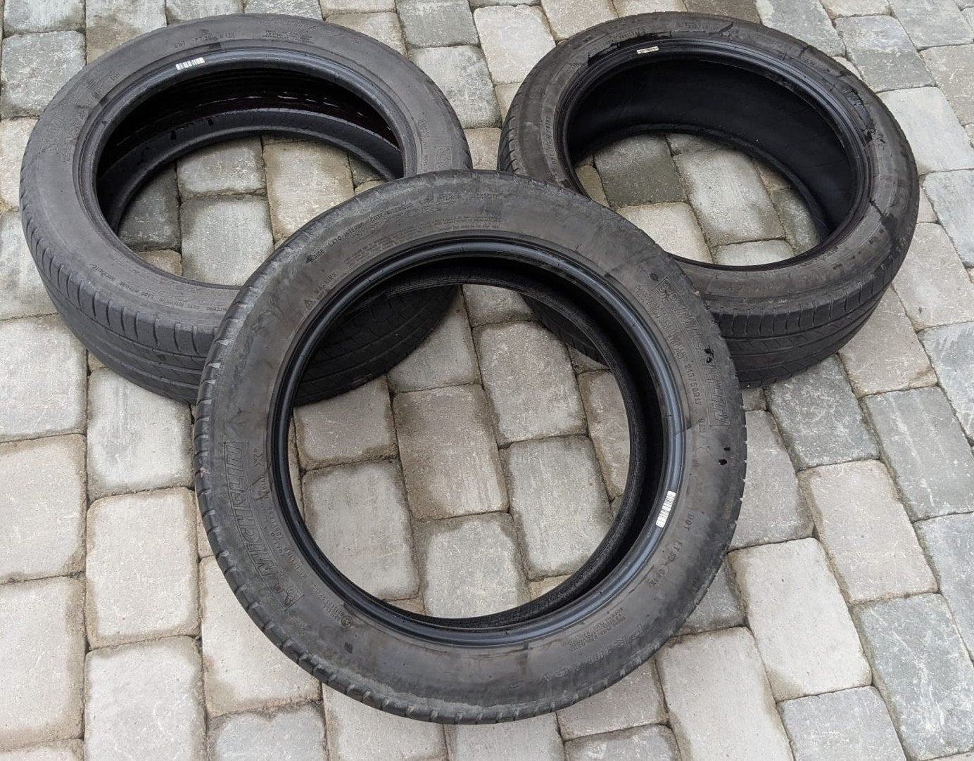 Drie oude banden gratis, Ophalen of Verzenden, Gebruikt