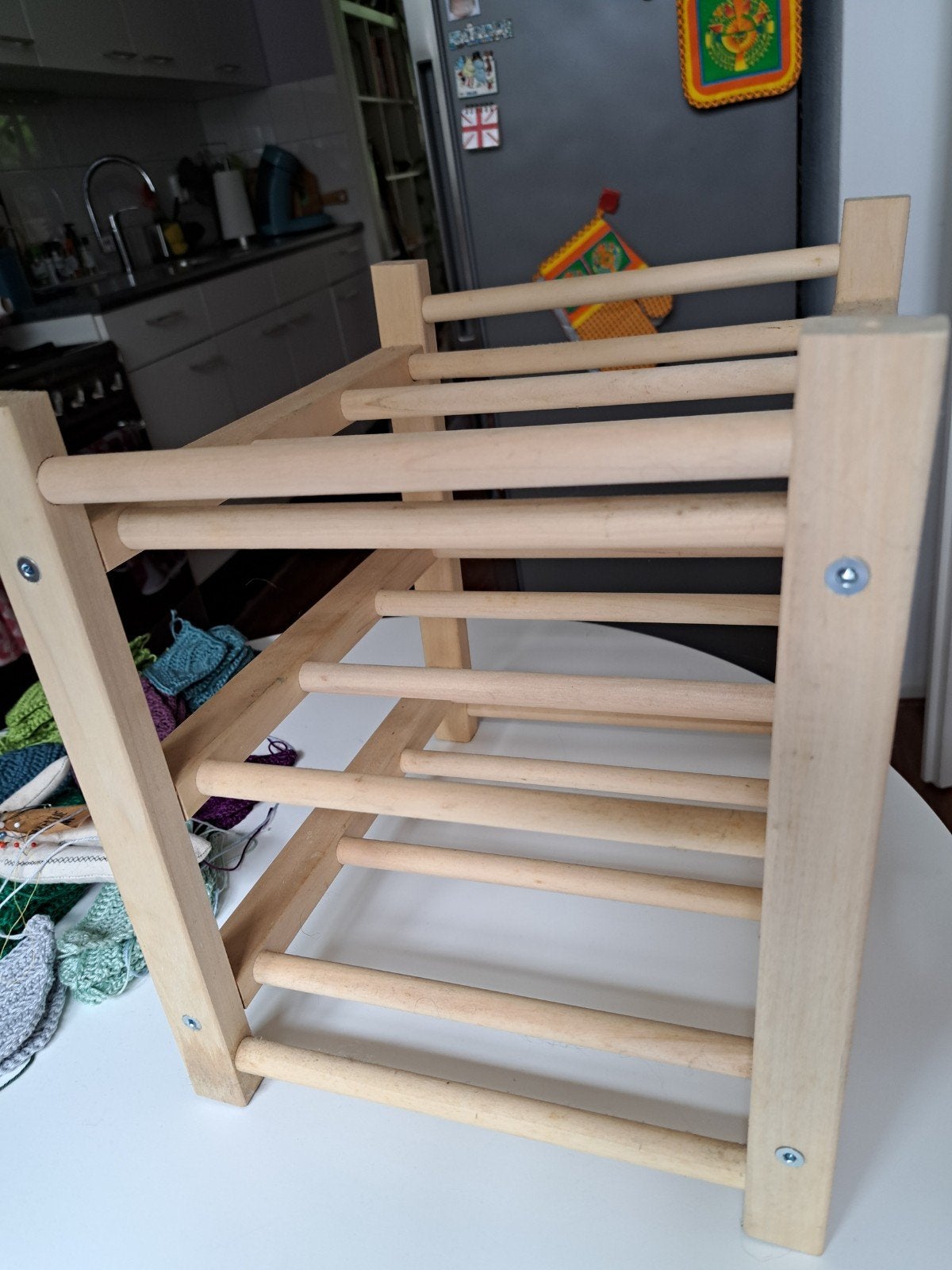 ikea flessenrekje, Ophalen