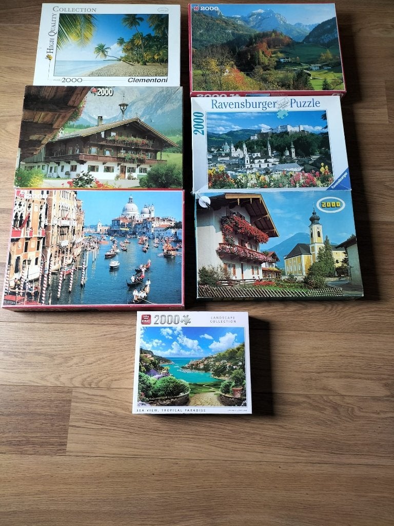 Legpuzzels 2000 stukjes, Ophalen, Meer dan 1500 stukjes, Gebruikt, Legpuzzel