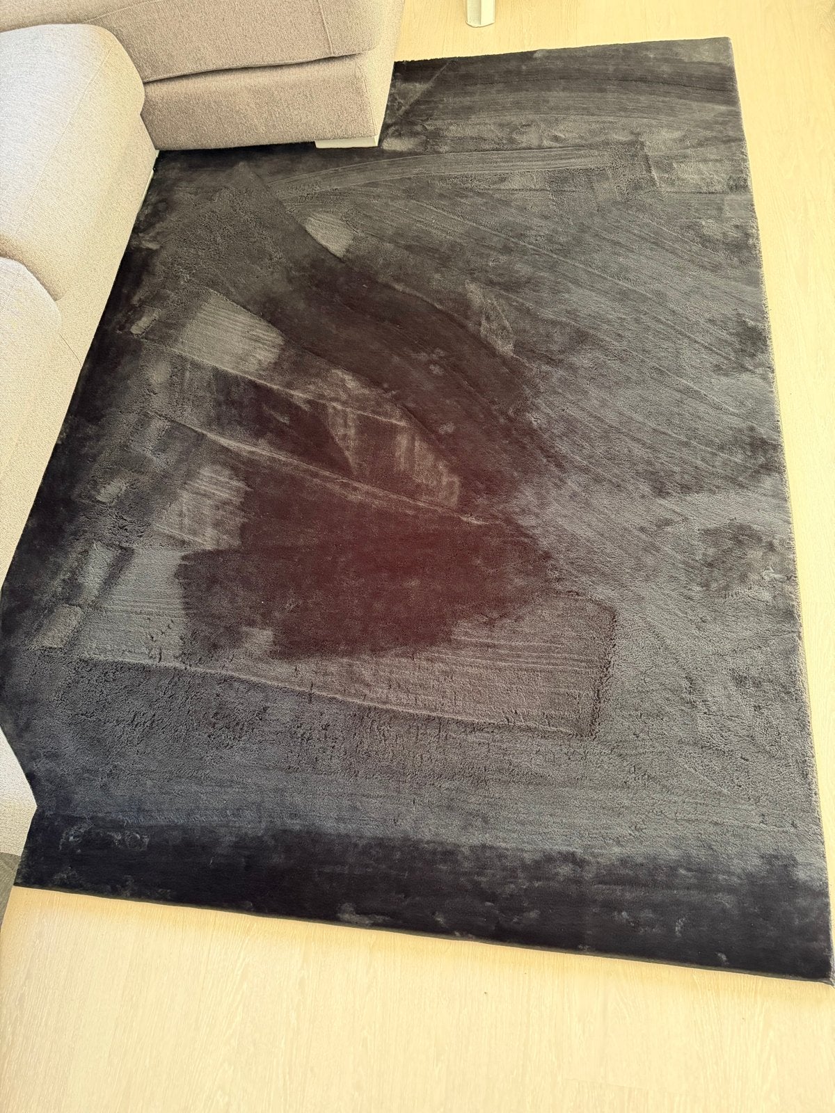 Zwart Vloerkleed - 160x230 cm