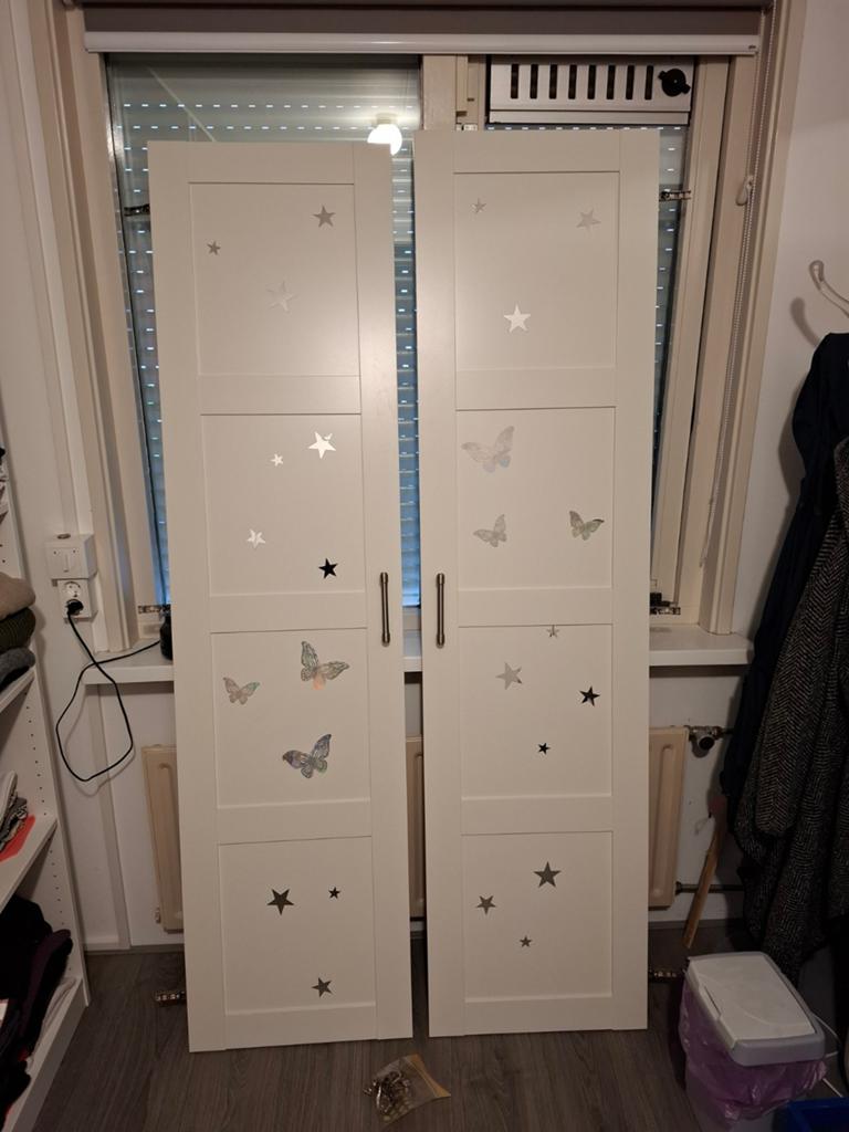 Gratis: 2 Bergsbo deuren wit 50x195 (voor Pax kast ikea), Ophalen, 50 tot 75 cm, 50 tot 100 cm, 200 cm of meer
