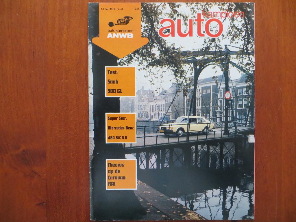 Autokampioen 48 1978 Saab 900 GL 3, Mercedes-Benz 450 SL, Ophalen of Verzenden, Nieuw, Mercedes