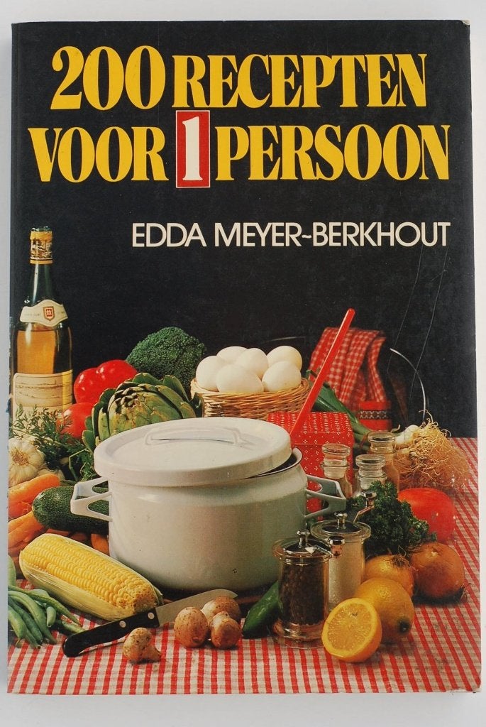 200 recepten voor 1 persoon - Kookboek singles 1982, Boeken, Verzenden, Zo goed als nieuw, Edda Meyer-Berkhout, Nederland en België
