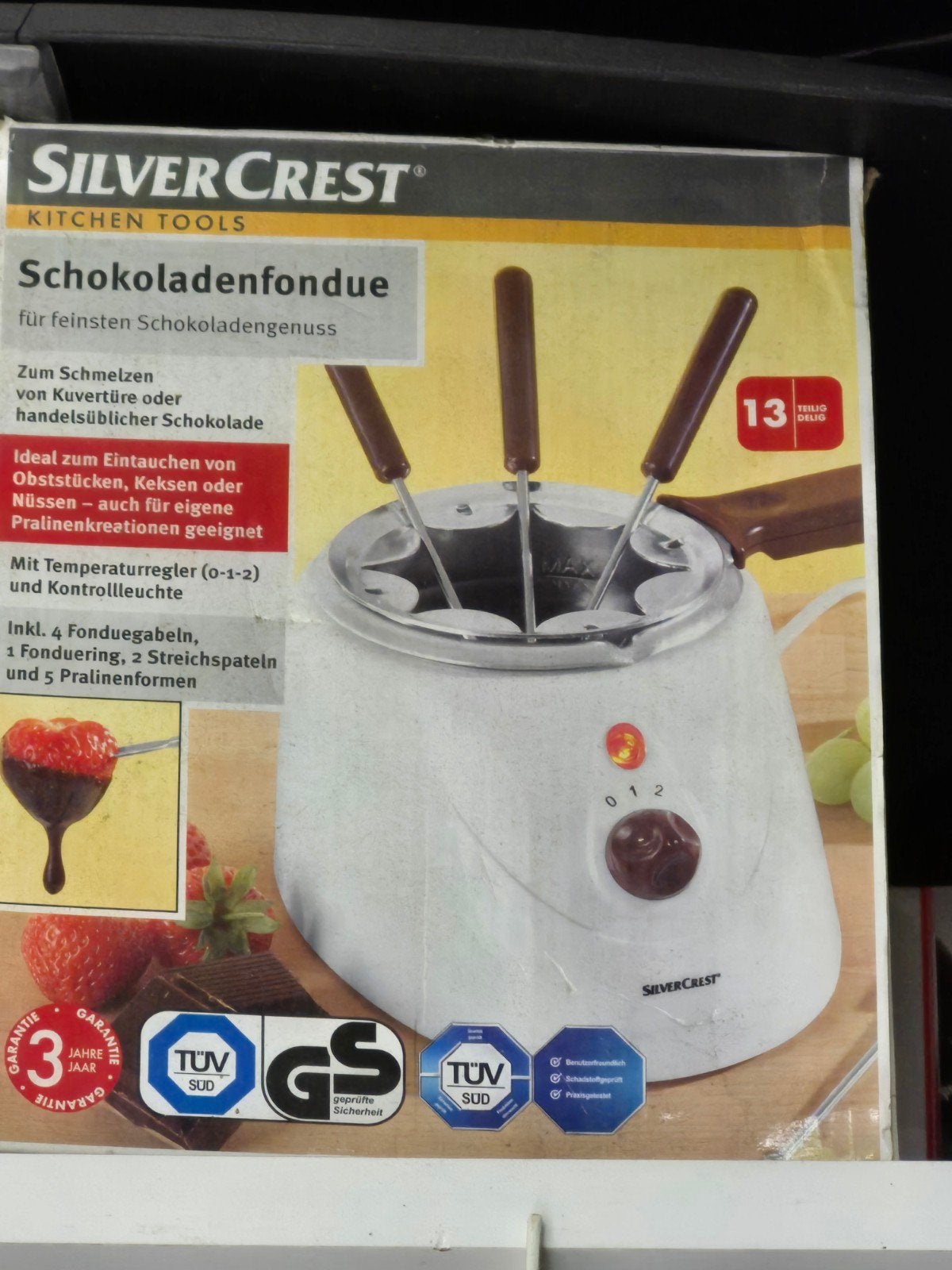 SilverCrest Chocoladefondue set met accessoires, Ophalen of Verzenden