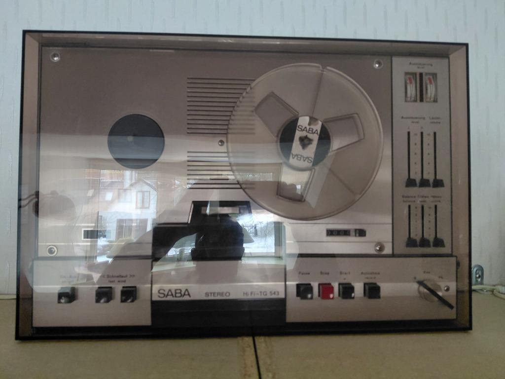 SABA Stereo Hi-Fi-TG 543 Bandrecorder met stofkap, Ophalen, Bandrecorder, Met stofkap