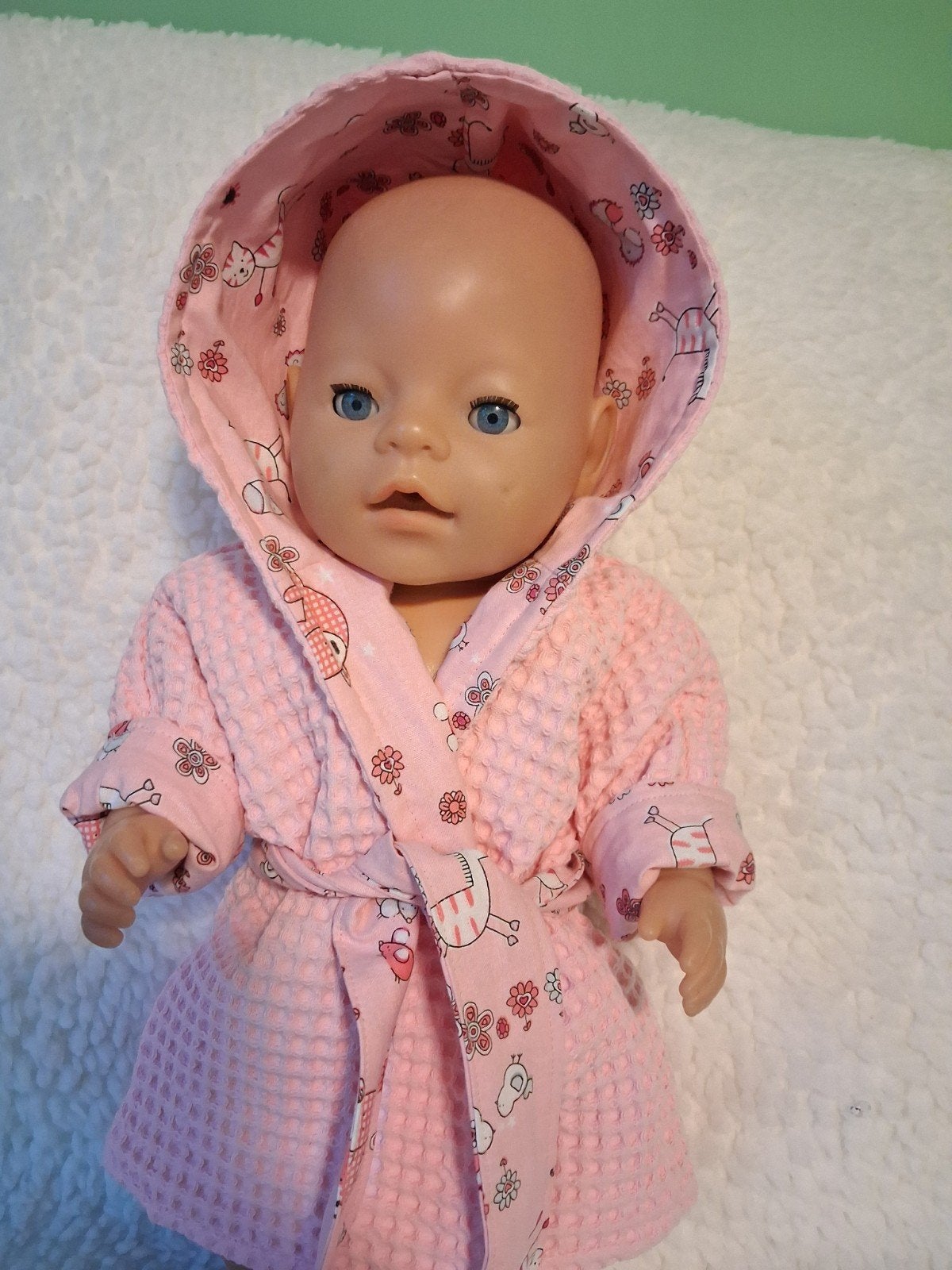 badjas gevoerd voor pop 43 cm, Ophalen of Verzenden, Nieuw, Babypop