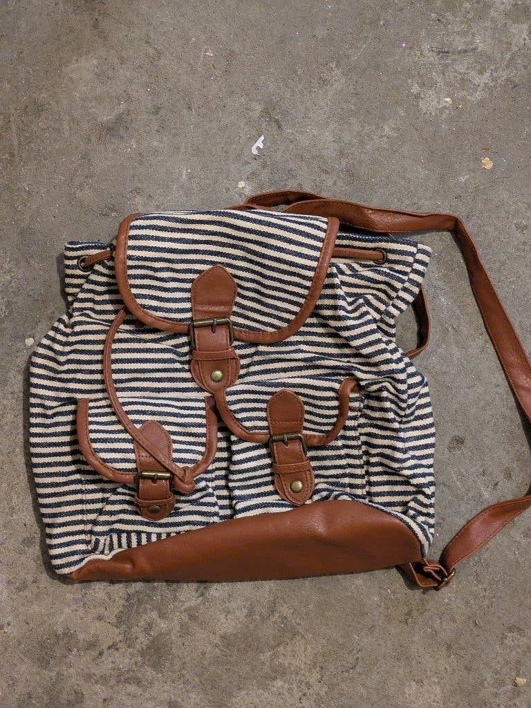 Rugtas strepen, Sieraden, Tassen en Uiterlijk, Gebruikt, 25 tot 40 cm, 30 tot 45 cm, Ophalen
