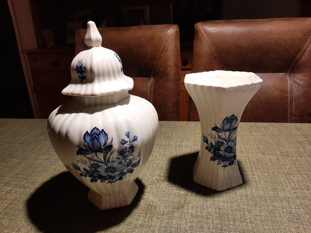 Kast-stel blauw wit stijl jaren 50, Ophalen, Zwart, Nieuw, Klassiek