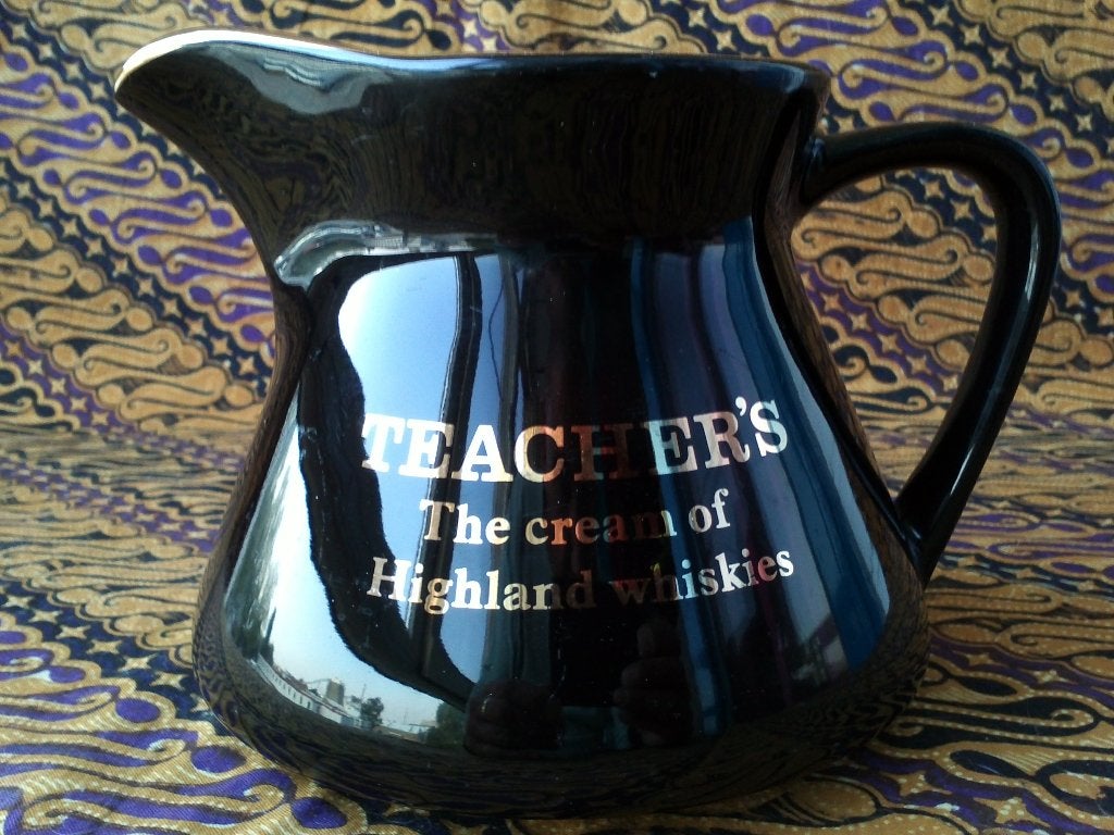 Mooie vintage Teacher's whiskykan uit Engeland van porselein, Ophalen of Verzenden