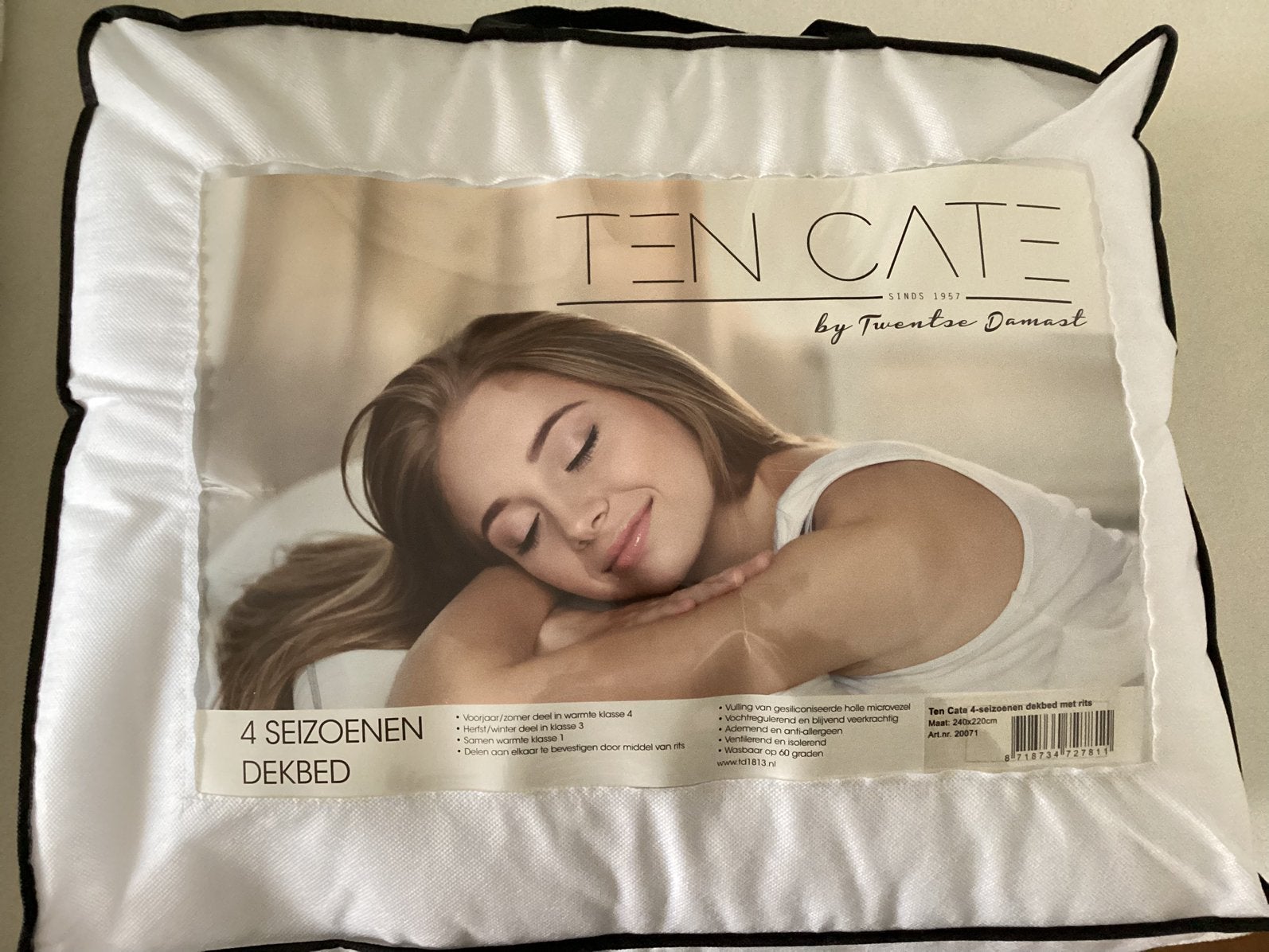 Nieuw Ten Cate 4 seizoenen dekbed 240x220, Ophalen, Wit, Overige materialen, Deken of Dekbed