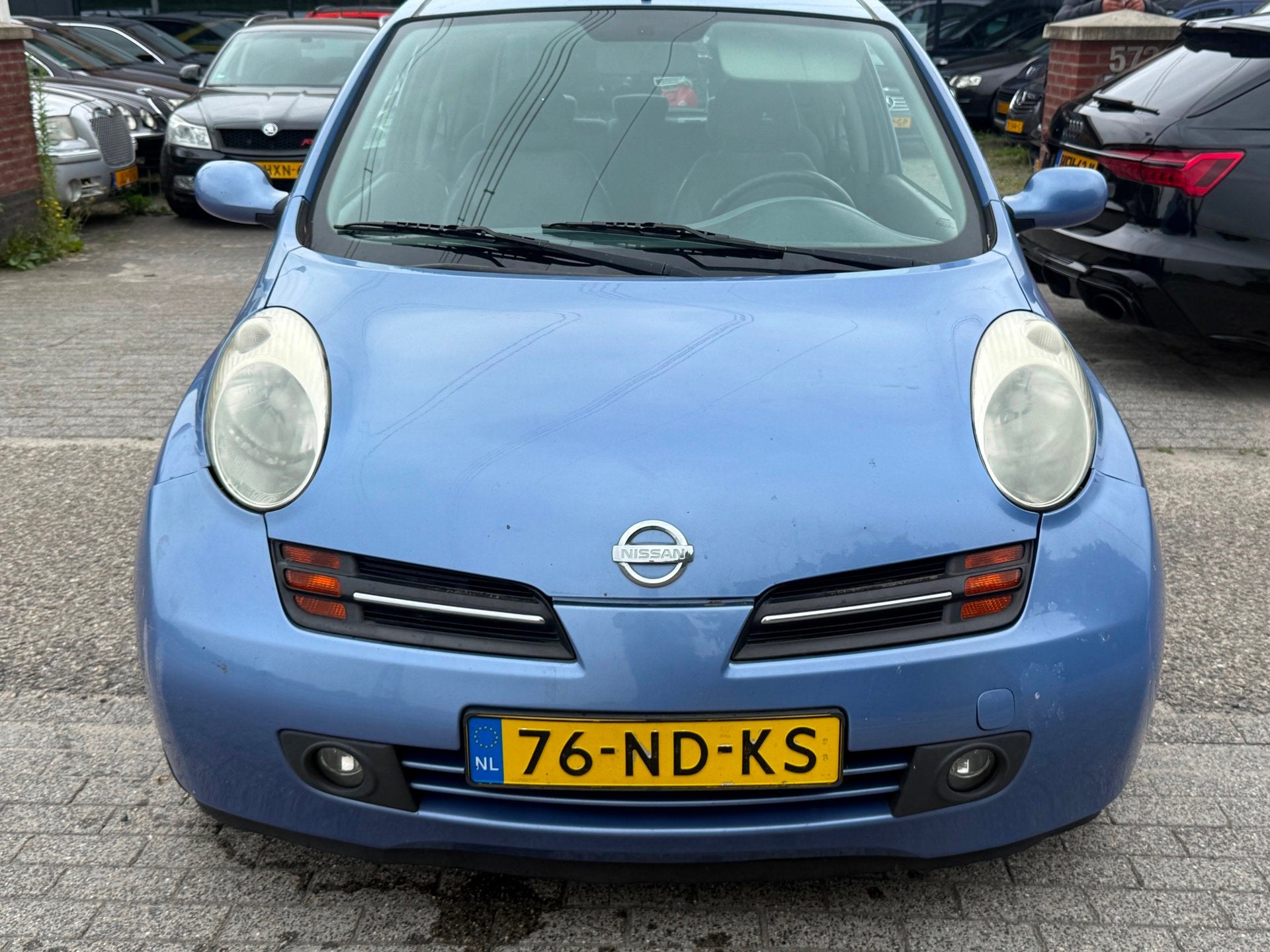 Nissan Micra 1.2 Tekna AIRCO/APK 5-1-2027/RIJDT PERFECT!, Auto's, Voorwielaandrijving, Stof, Gebruikt, 4 cilinders