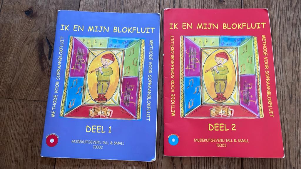 ‘Ik en mijn blokfluit’ Deel 1 en 2 incl CD, Muziek en Instrumenten, Bladmuziek, Ophalen of Verzenden, Zo goed als nieuw, Les of Cursus