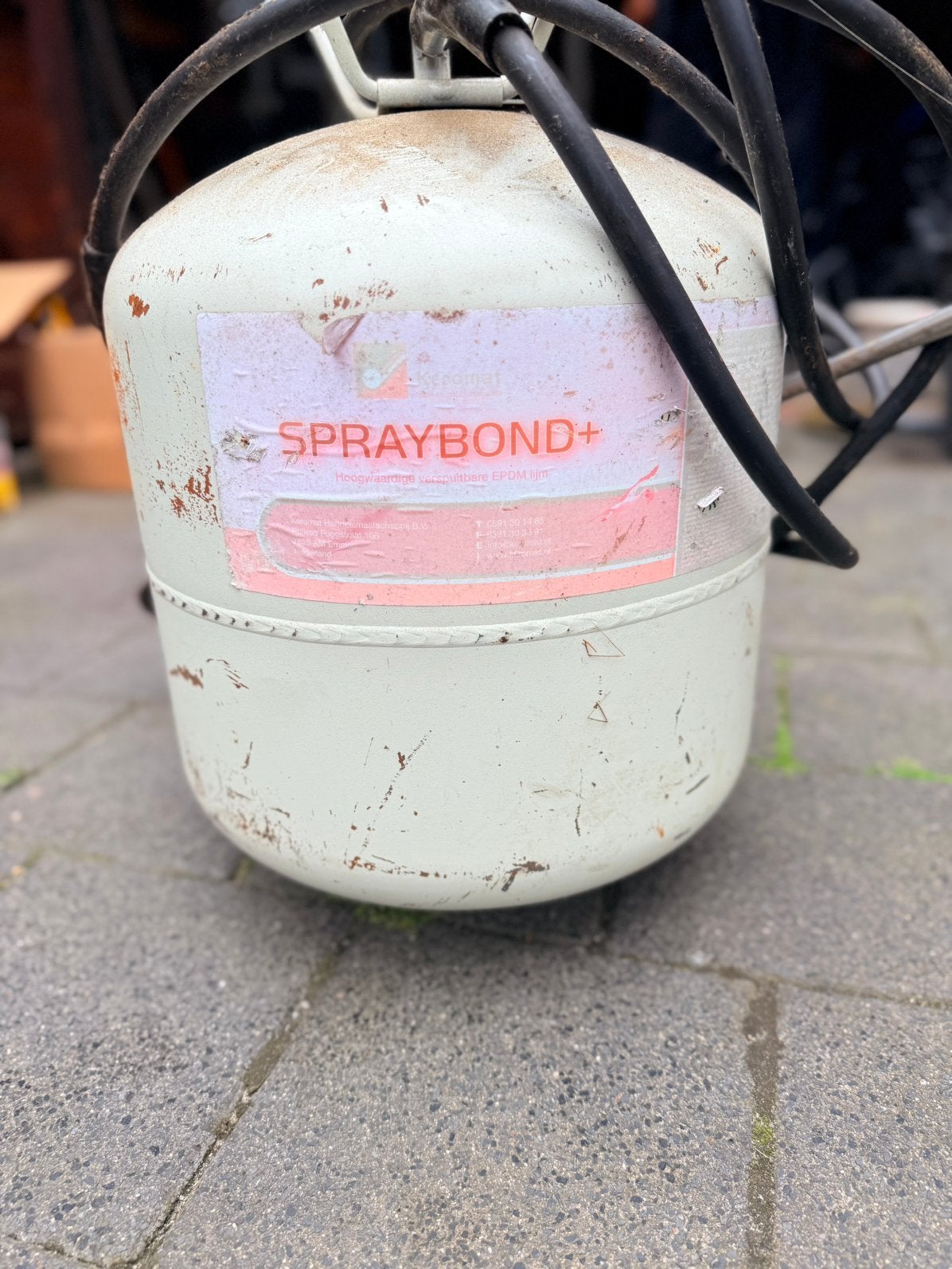 •BossCover Spraybond Plus EPDM Contactlijm Drukvat. (17L), Ophalen, Gebruikt