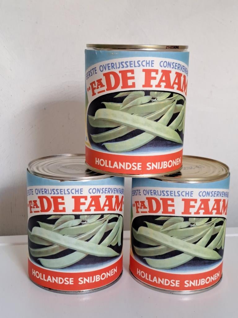 3x de FAAM sperciebonen, Verzamelen, Blikken, Ophalen of Verzenden, Overige
