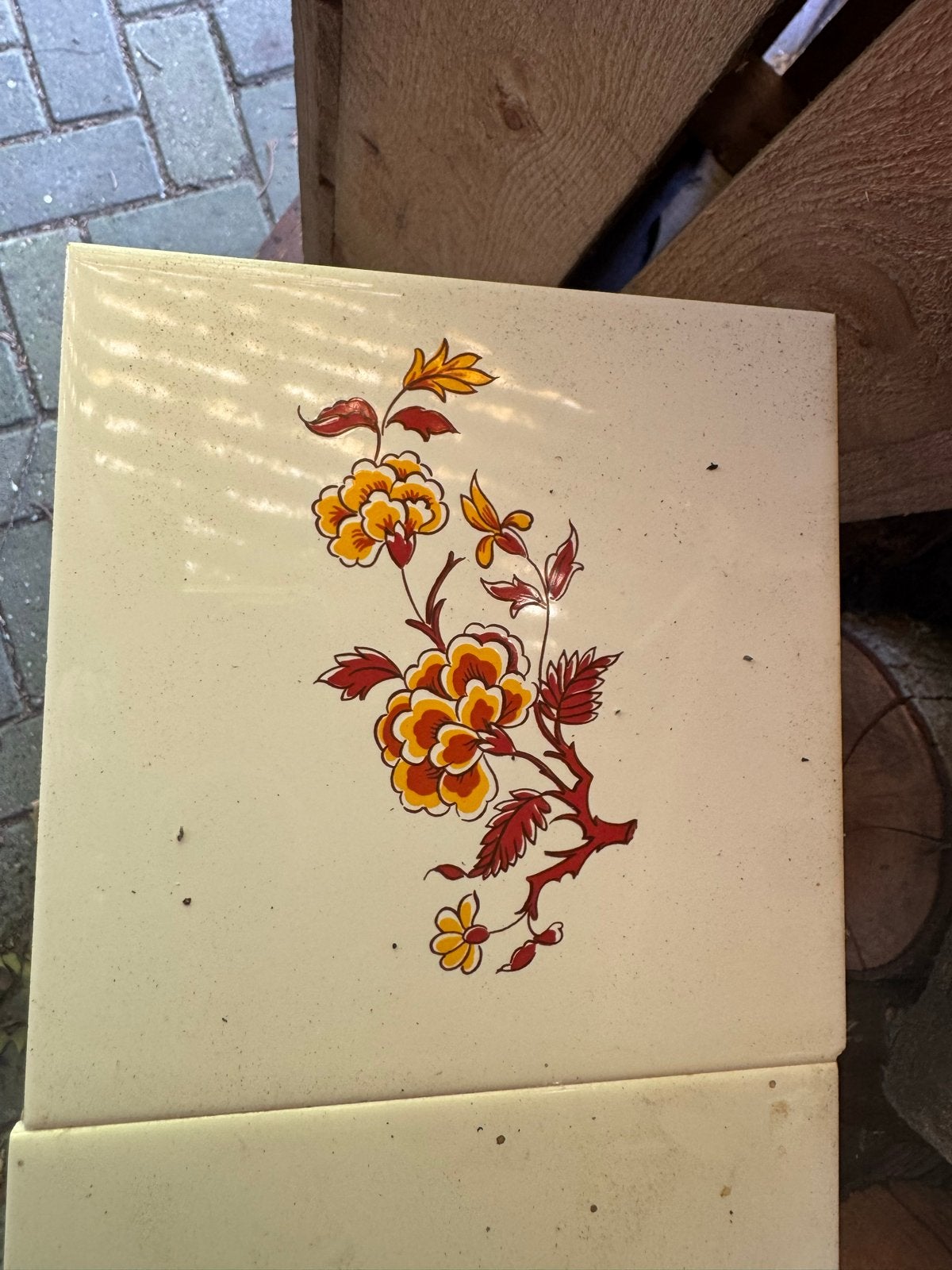 Villeroy & Boch tegels met bloemmotief, Antiek en Kunst, Antiek | Wandborden en Tegels, Ophalen of Verzenden