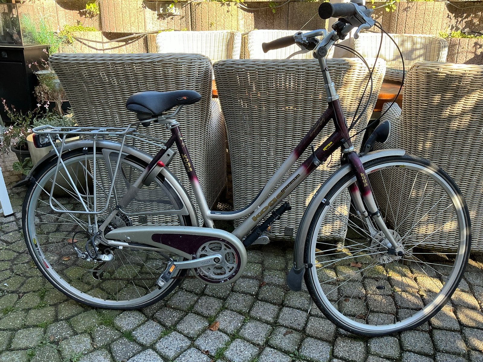 Koga Miyata GranTourLady Damesfiets - Lage Instap, Velgrem, Ophalen, Overige merken, 53 tot 56 cm