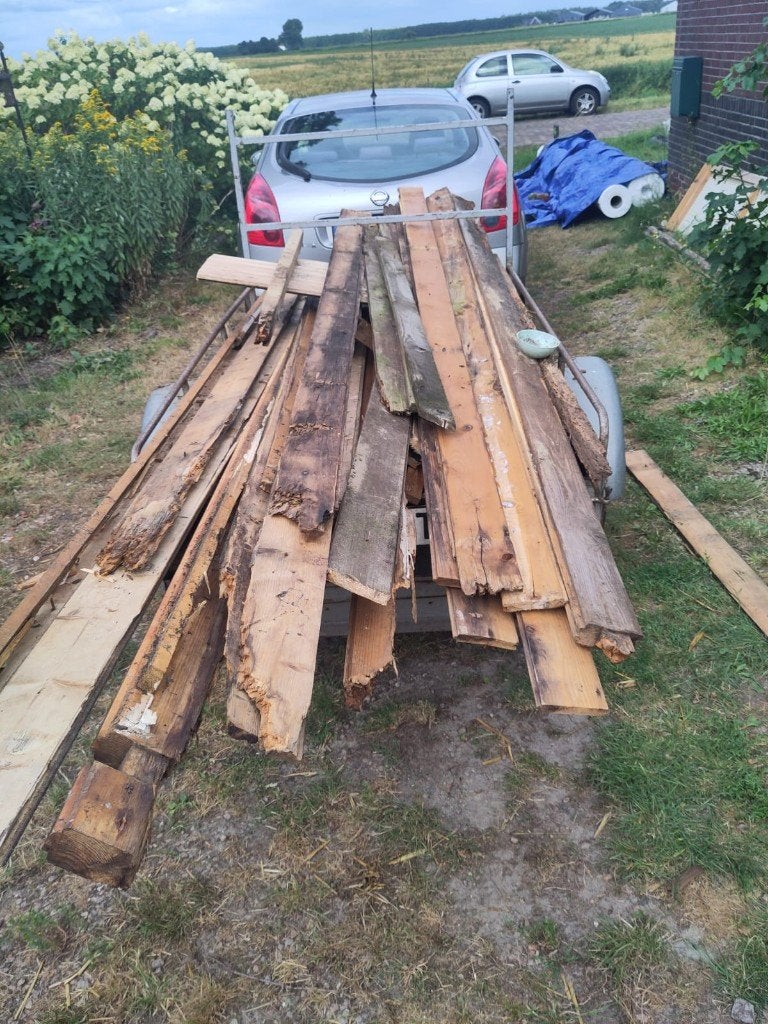 Sloophout gratis, Ophalen, Gebruikt, Minder dan 25 mm, Plank