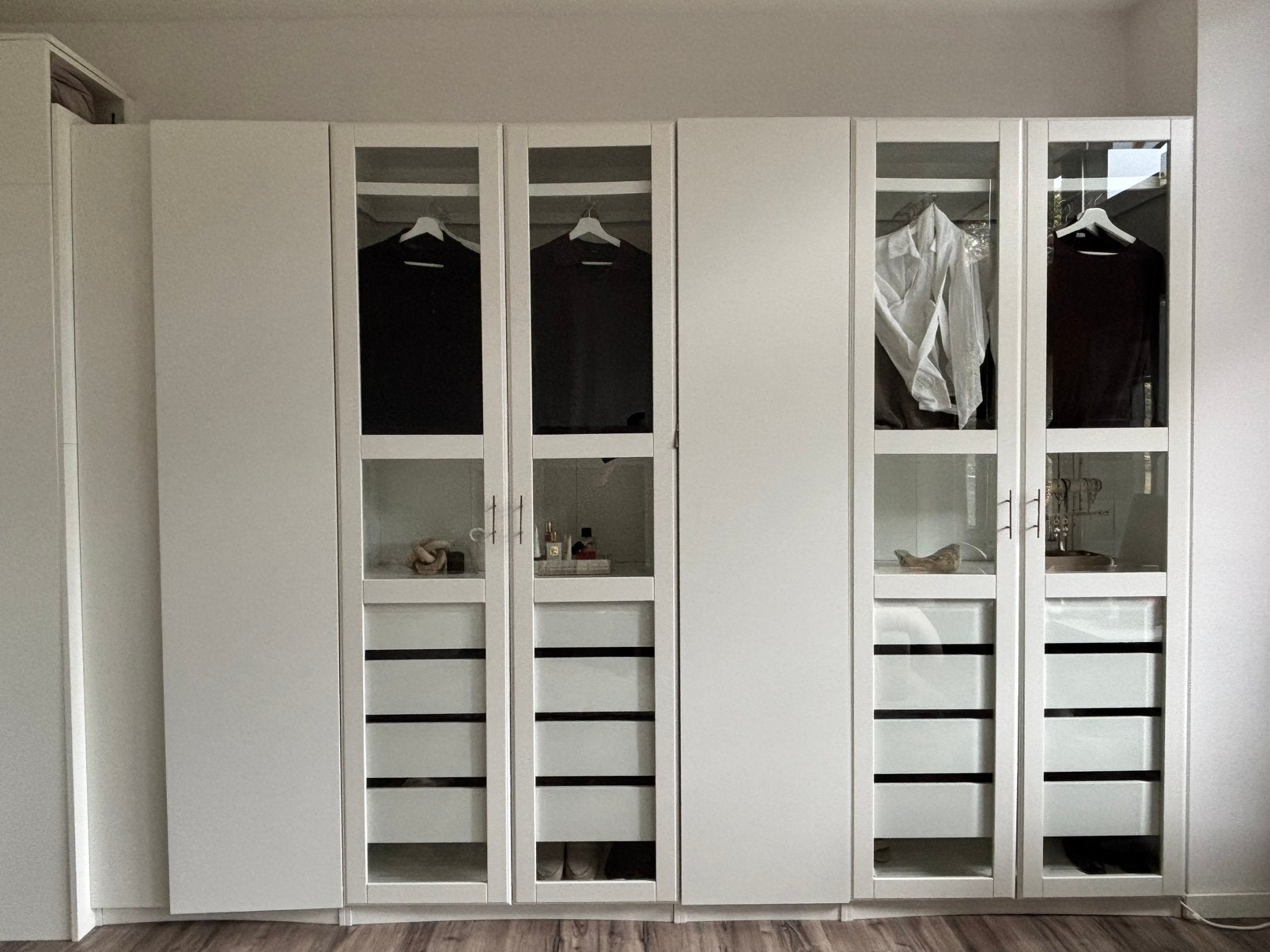 IKEA PAX ondiepe kasten, Ophalen, 200 cm of meer, 50 tot 100 cm, Zo goed als nieuw