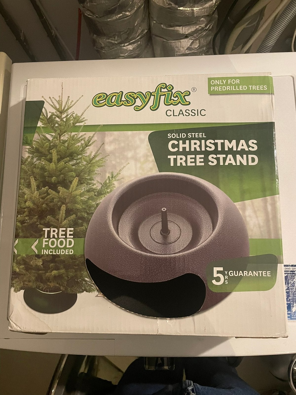 Standaard kerstboom easyfix staal, Ophalen, Zo goed als nieuw