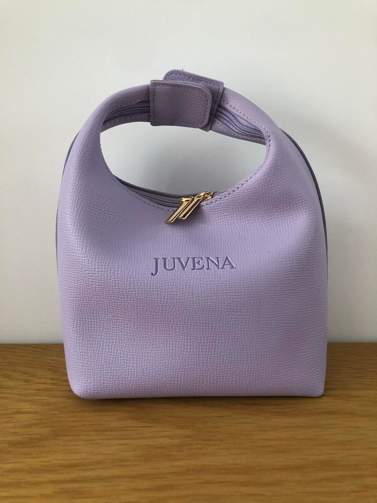 Lila Juvena toilettas / make-up tasje, Ophalen of Verzenden, Zo goed als nieuw, Paars, Dame