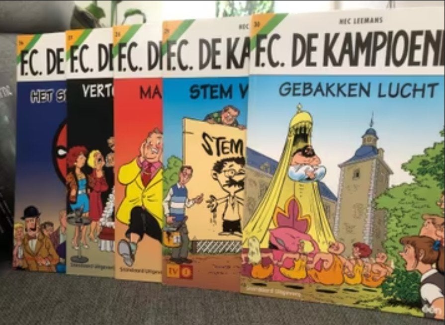 gebakken lucht 5x f.c. de kampioenen z1, Meerdere stripboeken, Ophalen of Verzenden, Zo goed als nieuw