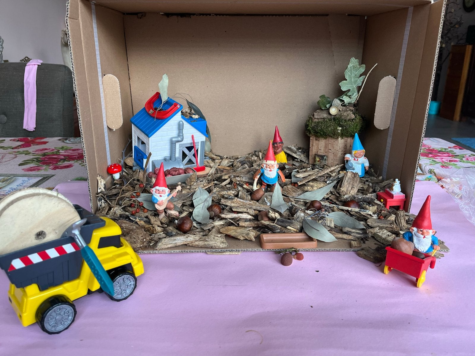 David de kabouter in het bos speelset, Verzamelen, Poppetjes en Figuurtjes, Ophalen of Verzenden, Gebruikt