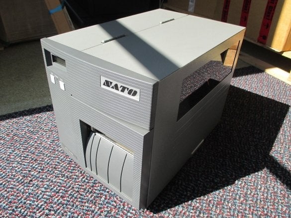 SATO CL408E Direct Thermisch Label Printer REWINDER Parallel, Computers en Software, Niet ingevuld, Gebruikt, Printer, Niet ingevuld