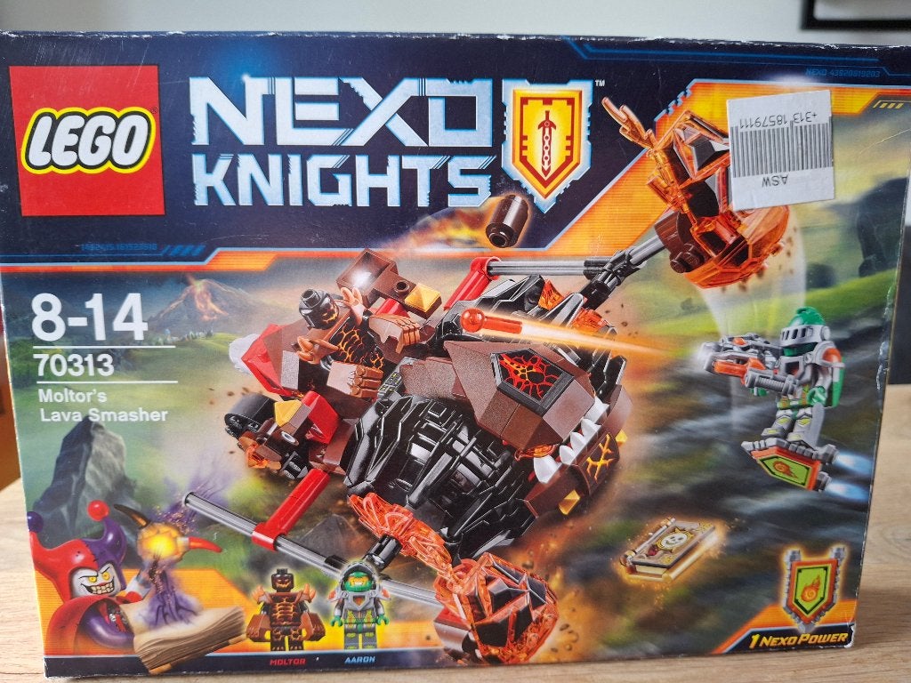 Lego Nexo Knights 70313 Moltor's Lava Smasher, Compleet, Overige thema's, Lego, Overige typen