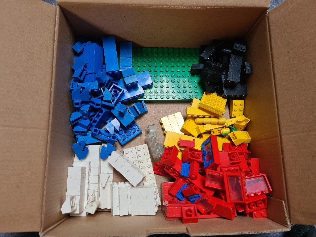 Lego stenen en poppetjes uit de jaren 80, Ophalen of Verzenden, Gebruikt, Lego