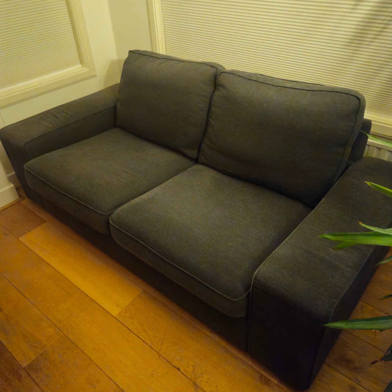IKEA Kivik 2-zitsbank Antraciet - Zeer goede staat, Ophalen, 150 tot 200 cm, Tweepersoons, 75 tot 100 cm