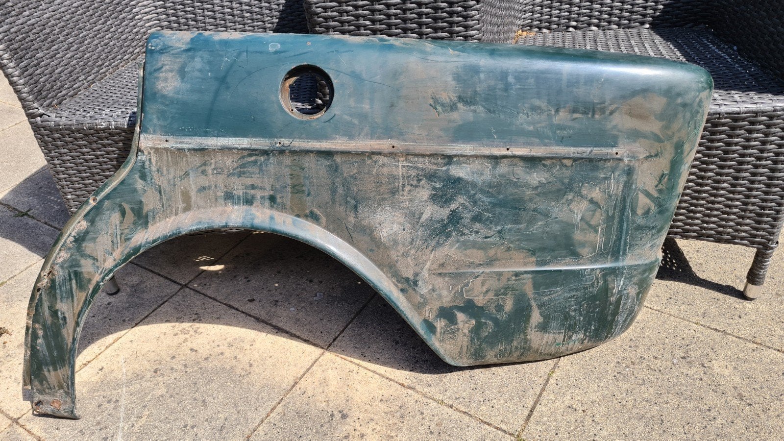 Spatbord links achter simca 1000 gebruikt., Ophalen, Achter, Spatbord