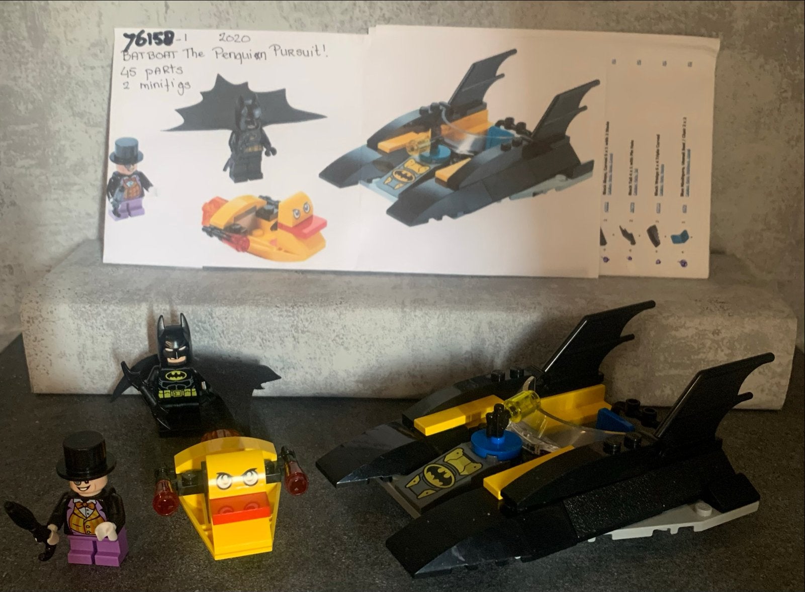 LEGO Batman The Penguin Pursuit! 76158-1, Ophalen of Verzenden, Zo goed als nieuw, Duplo