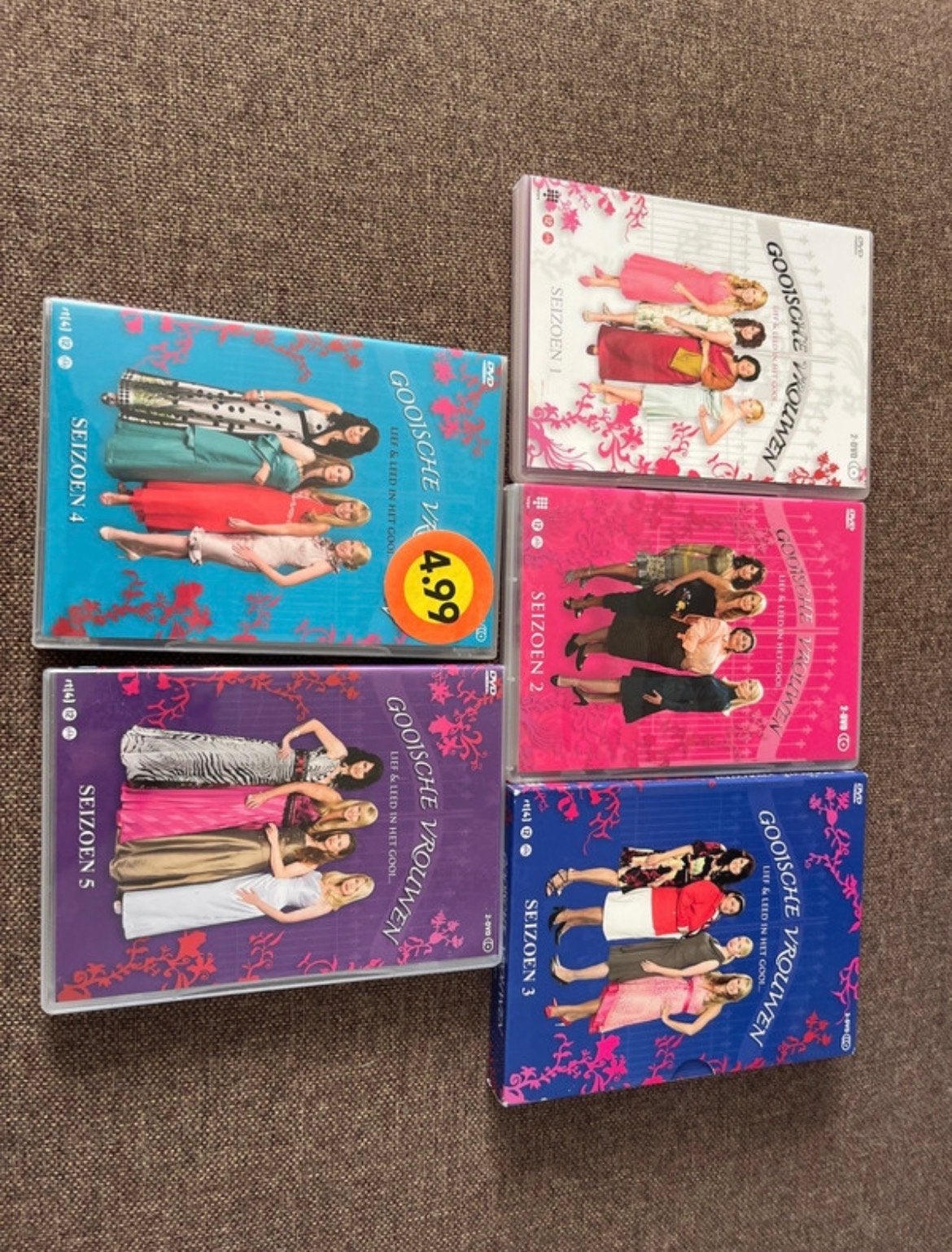 Gooische Vrouwen DVD Box Seizoenen 1, 2, 3, 4, 5, Gebruikt, Seizoen 1, Nederlands, Komedie