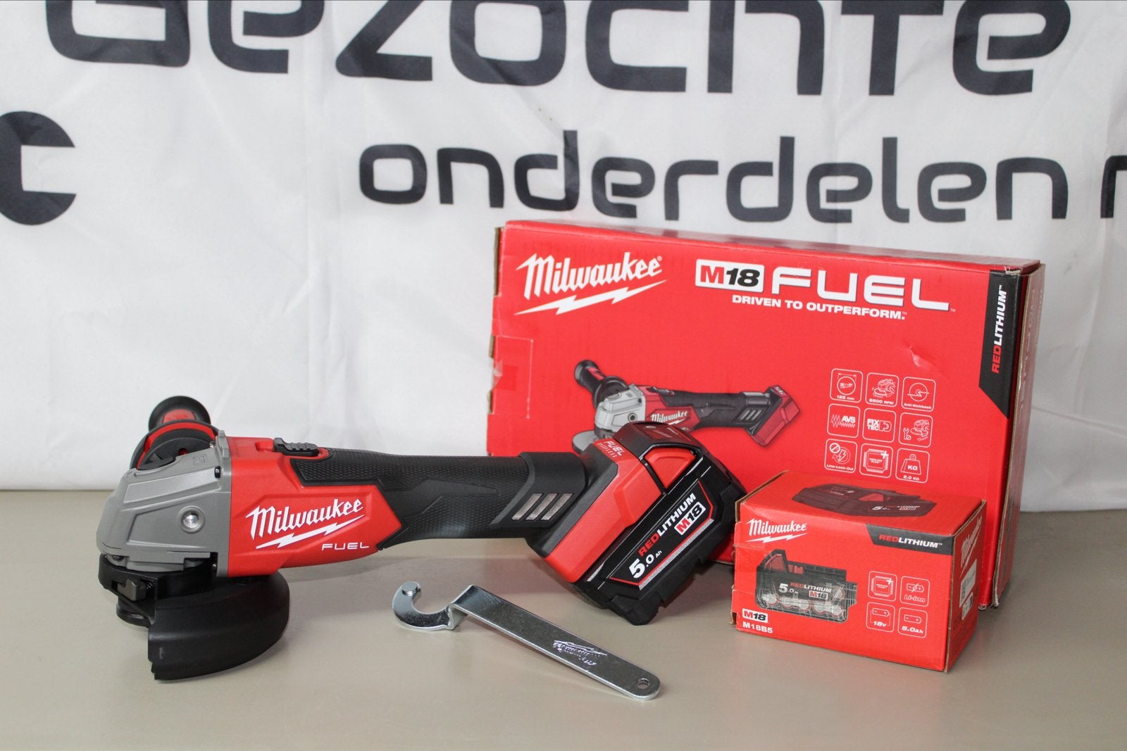 Milwaukee Slijpmachine 125 MM M18 FSAG125X-0 incl. Accu 5.0, Haakse handslijpmachine, Nieuw, Ophalen of Verzenden, Milwaukee