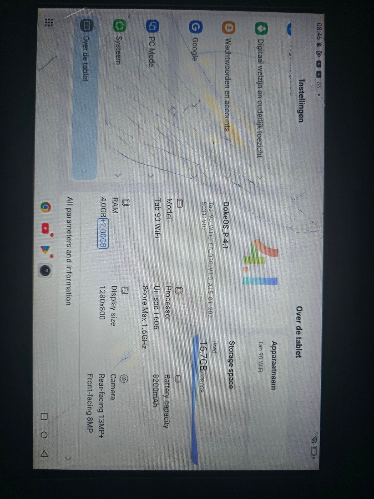 Tablet Blackview Tab 90 WiFi - 10 inch, 4GB RAM, 128GB, Gebruikt, Tab 90 WiFi, Wi-Fi, Ophalen