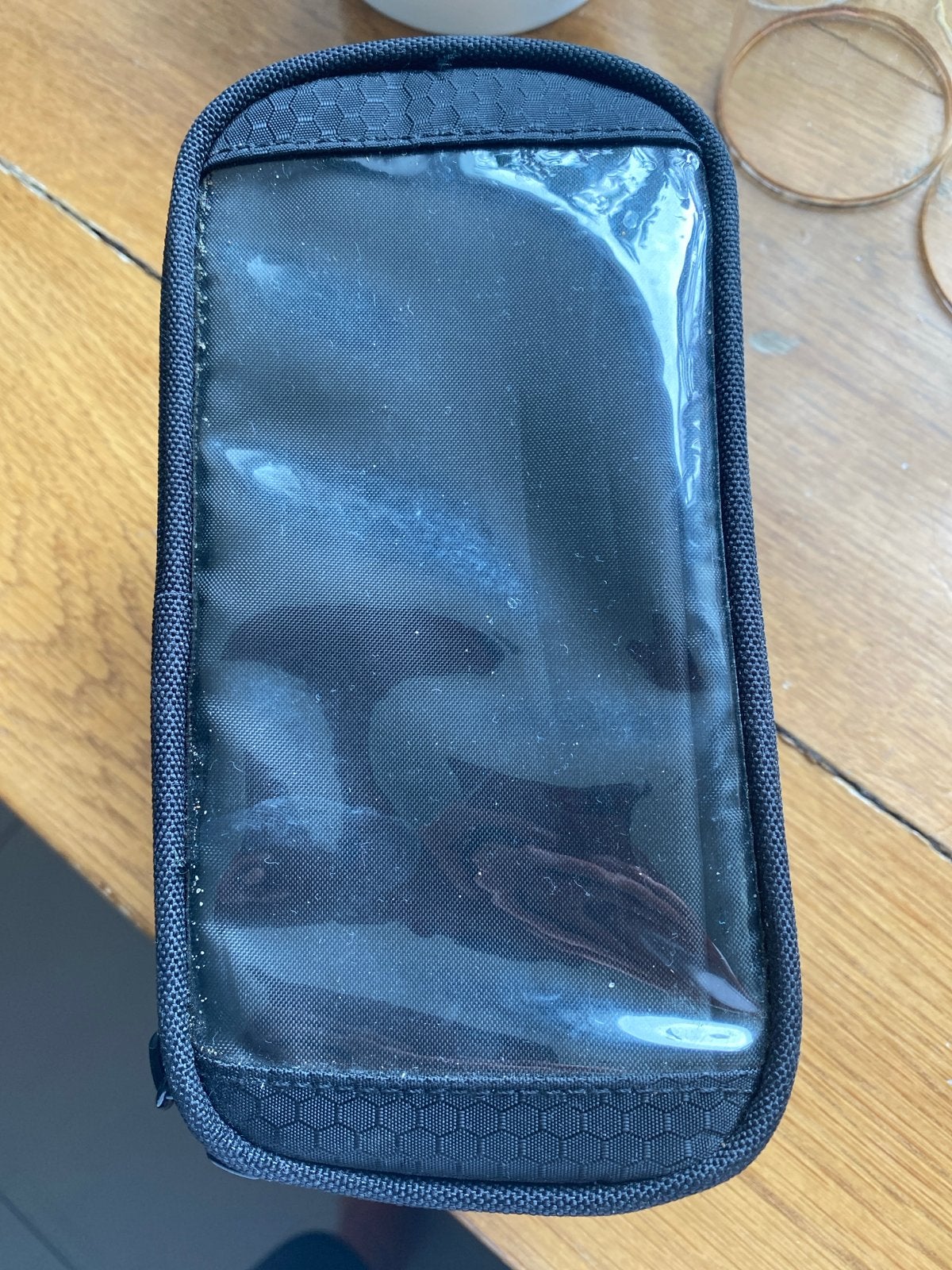 AGU Fietstasje Telefoonhouder - Zwart, Ophalen of Verzenden, Zo goed als nieuw