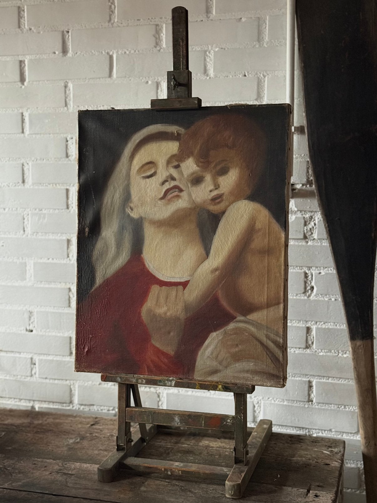 Portret van Vrouw met Kind, Ophalen of Verzenden