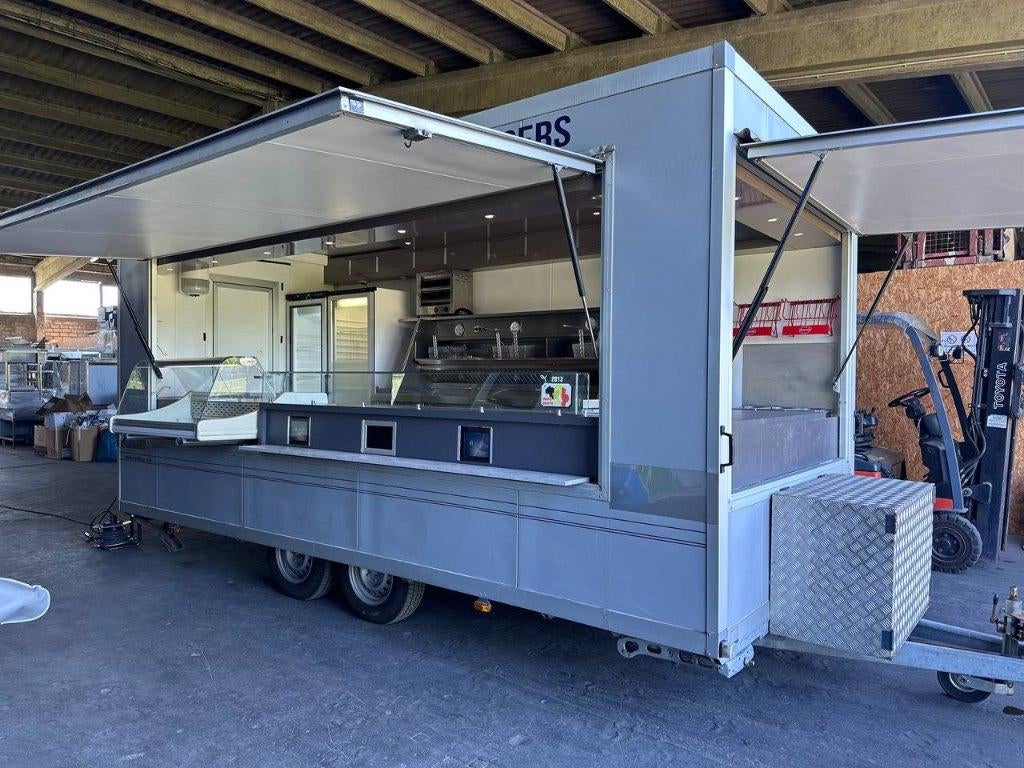 Food Trailer Frietwagen Foodtruck Verkoopwagen Marktwagen, Ophalen, Gebruikt, Overige typen