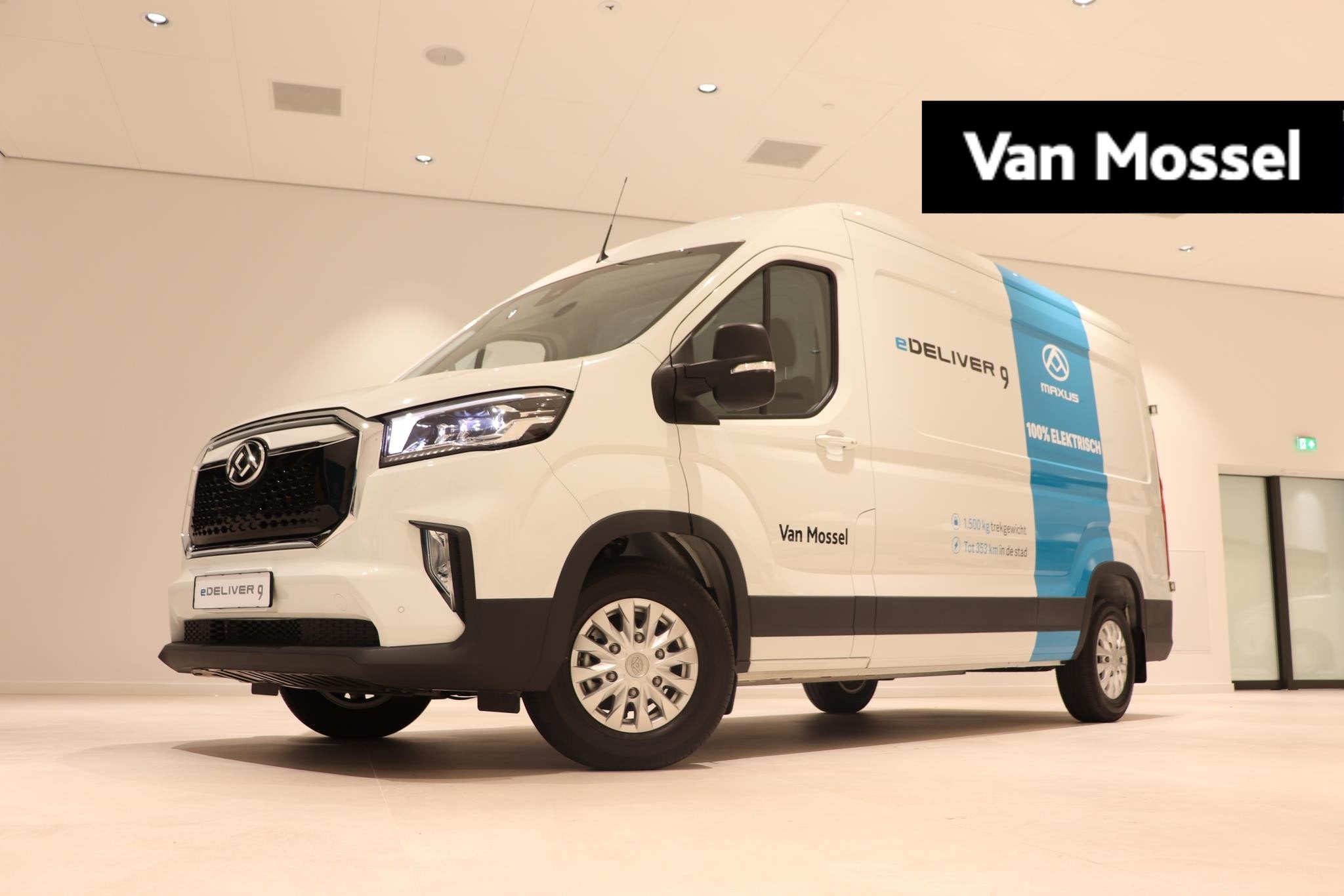 Maxus eDeliver 9 L3H2 89 kWh LMV | Lat om Lat Betimmering |, Stof, 89 kWh, Met garantie (alle), Maxus