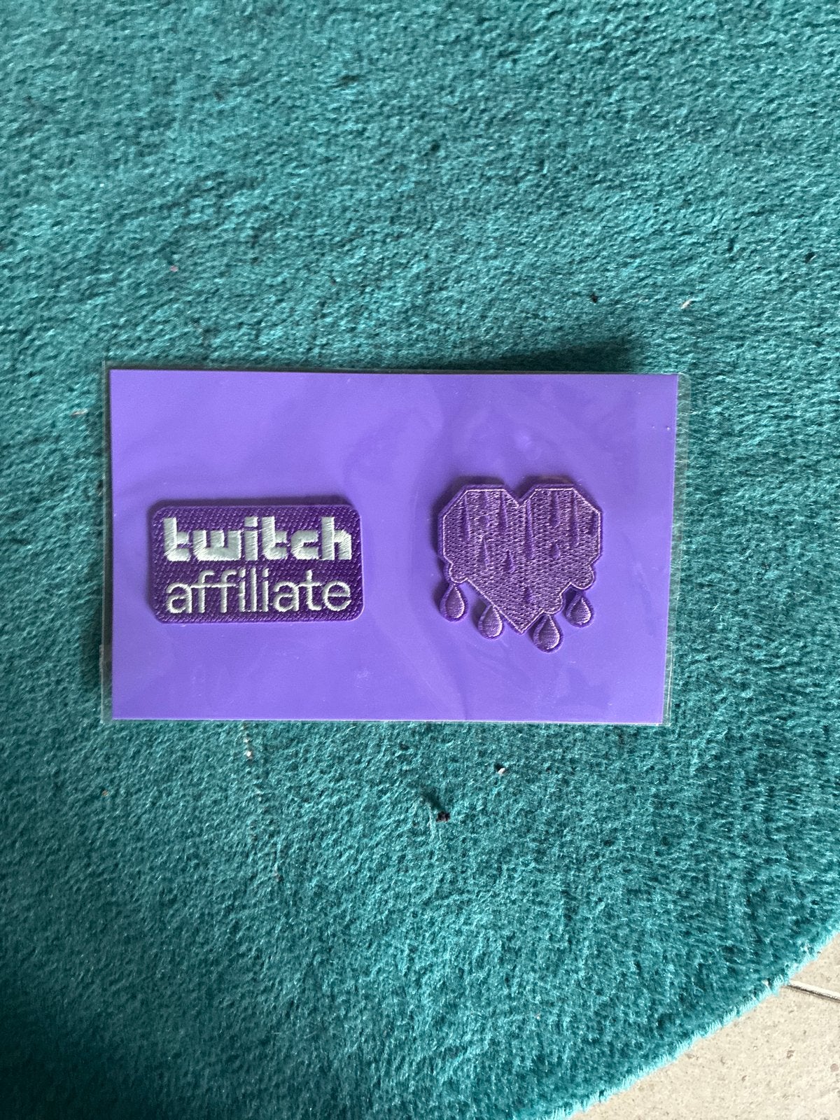 Twitch Affiliate en Logo Patches - Strijkapplicaties, Hobby en Vrije tijd, Ophalen, Nieuw, Hotfix applicaties