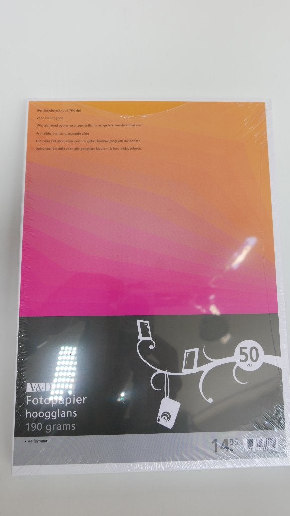 1+1 GRATIS UITVERKOOP! A4 fotopapier hoog glans 190 Grams, Nieuw, Glanzend, Fotopapier, Ophalen