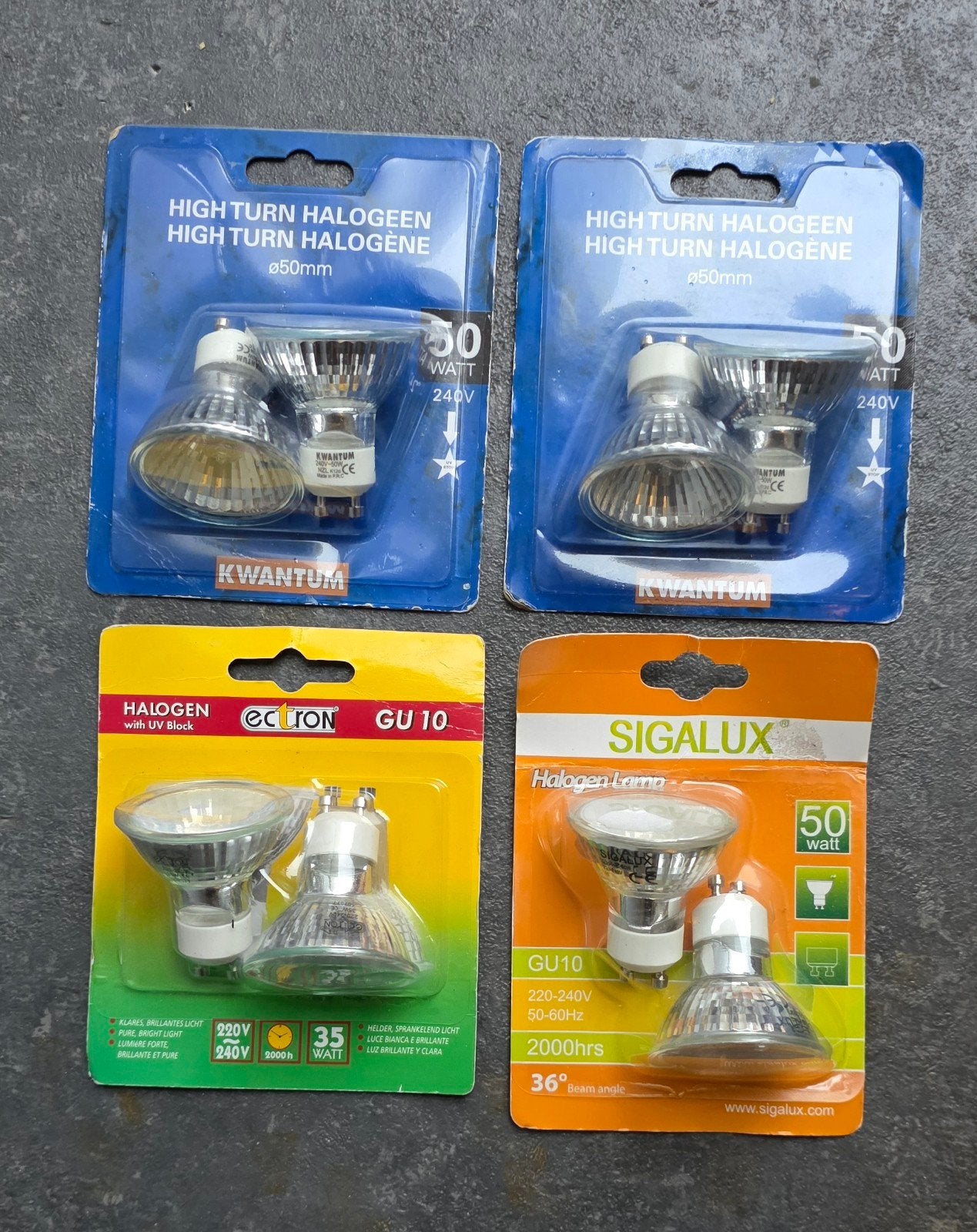 Halogeenlampen GU10 en High Turn Halogeen 35W/50W, Huis en Inrichting, Ophalen, Nieuw