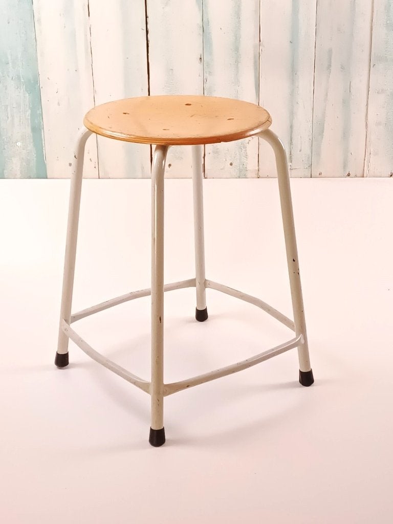Vintage - kruk oud design, Ophalen, Gebruikt, IJzer