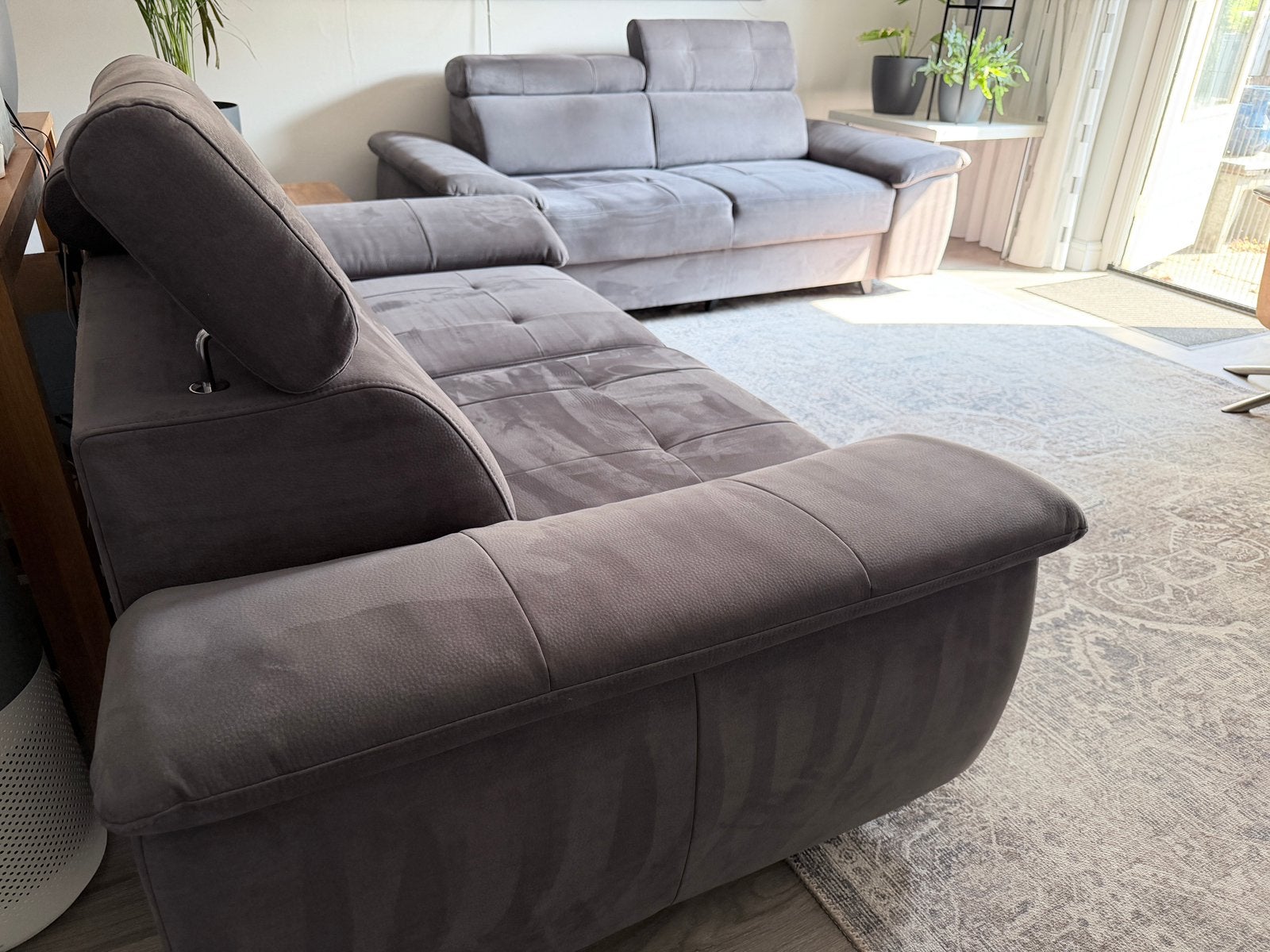 Te koop bankstel 3 en 2 zits, Ophalen, Zo goed als nieuw, 75 tot 100 cm, Stof