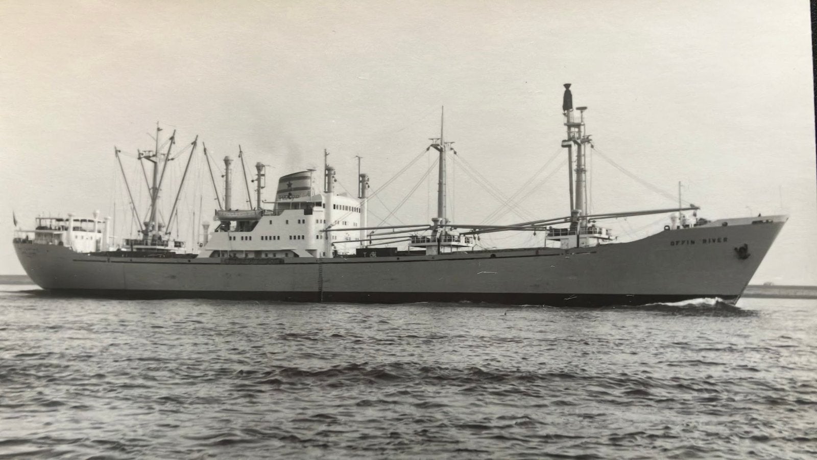 OFFIN RIVER  Ghana '61  werf De Schelde Vlissingen, Verzamelen, Scheepvaart, Ophalen of Verzenden, Zo goed als nieuw, Kaart, Foto of Prent