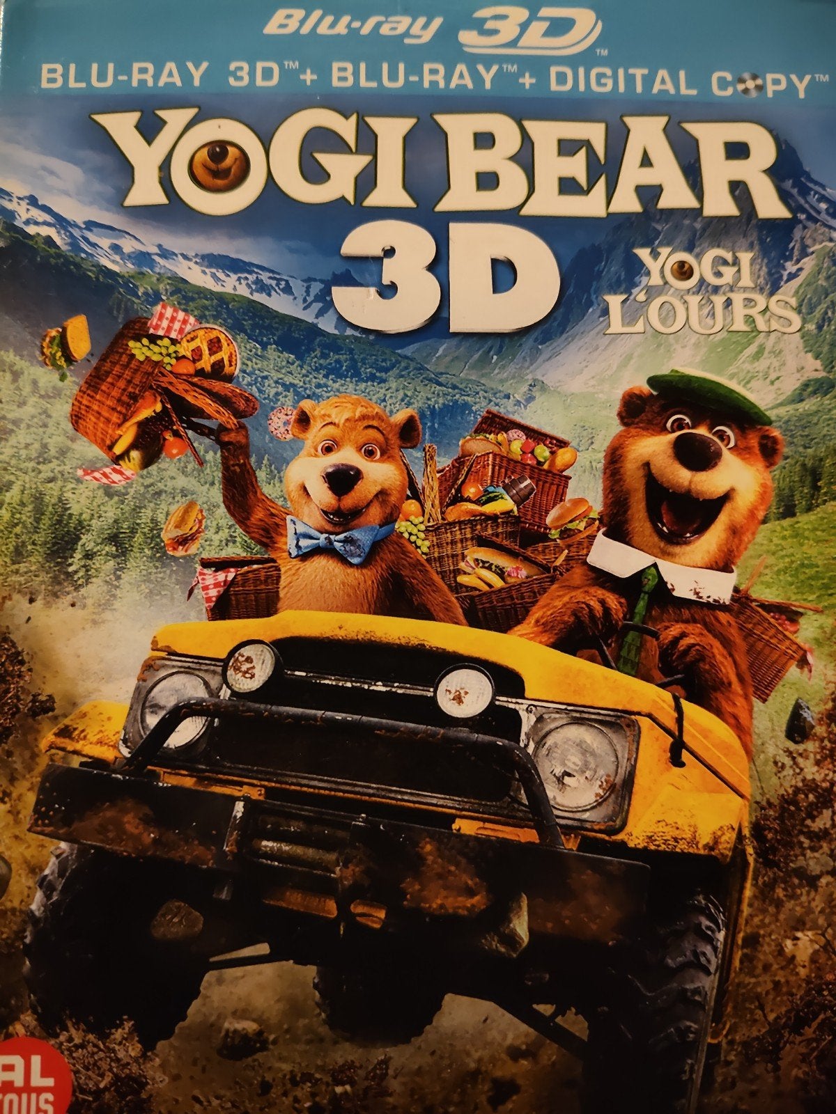 Yogi Bear 3D Bluray NL Familieplezier in 3D!, Alle leeftijden, Film, Nederlands, Met slipcover/slipcase
