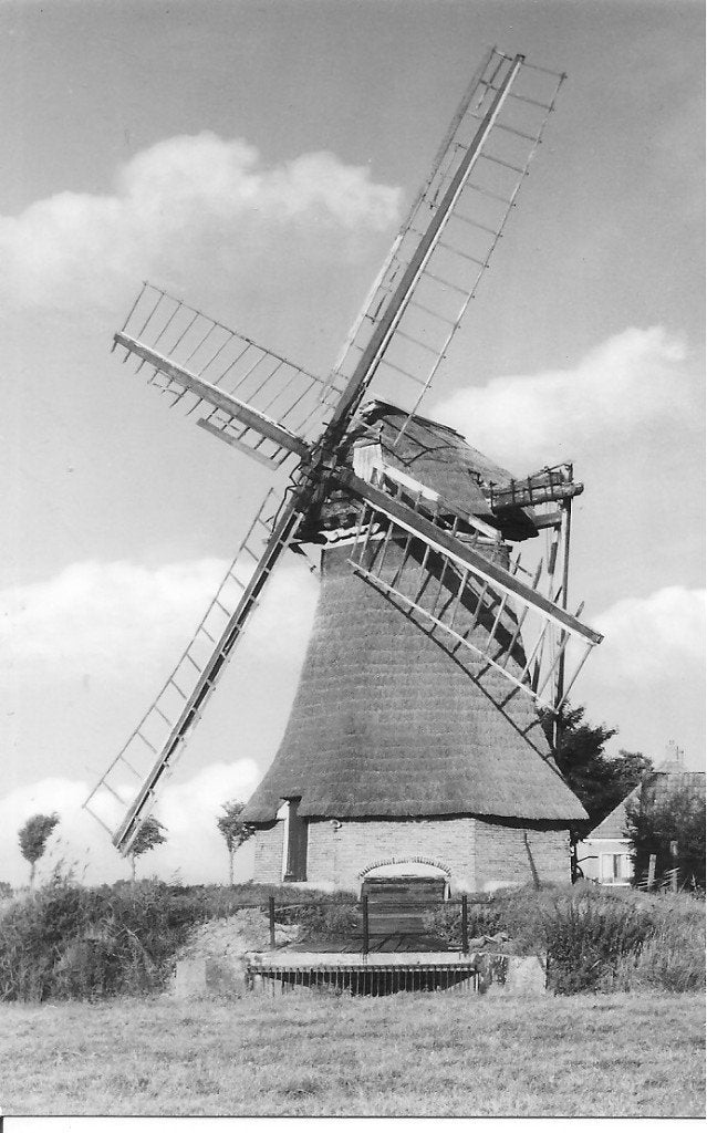 Ansichtkaart Grijpskerk Westerhornerpolder molen 1973, Ophalen of Verzenden, 1960 tot 1980, Ongelopen, Groningen