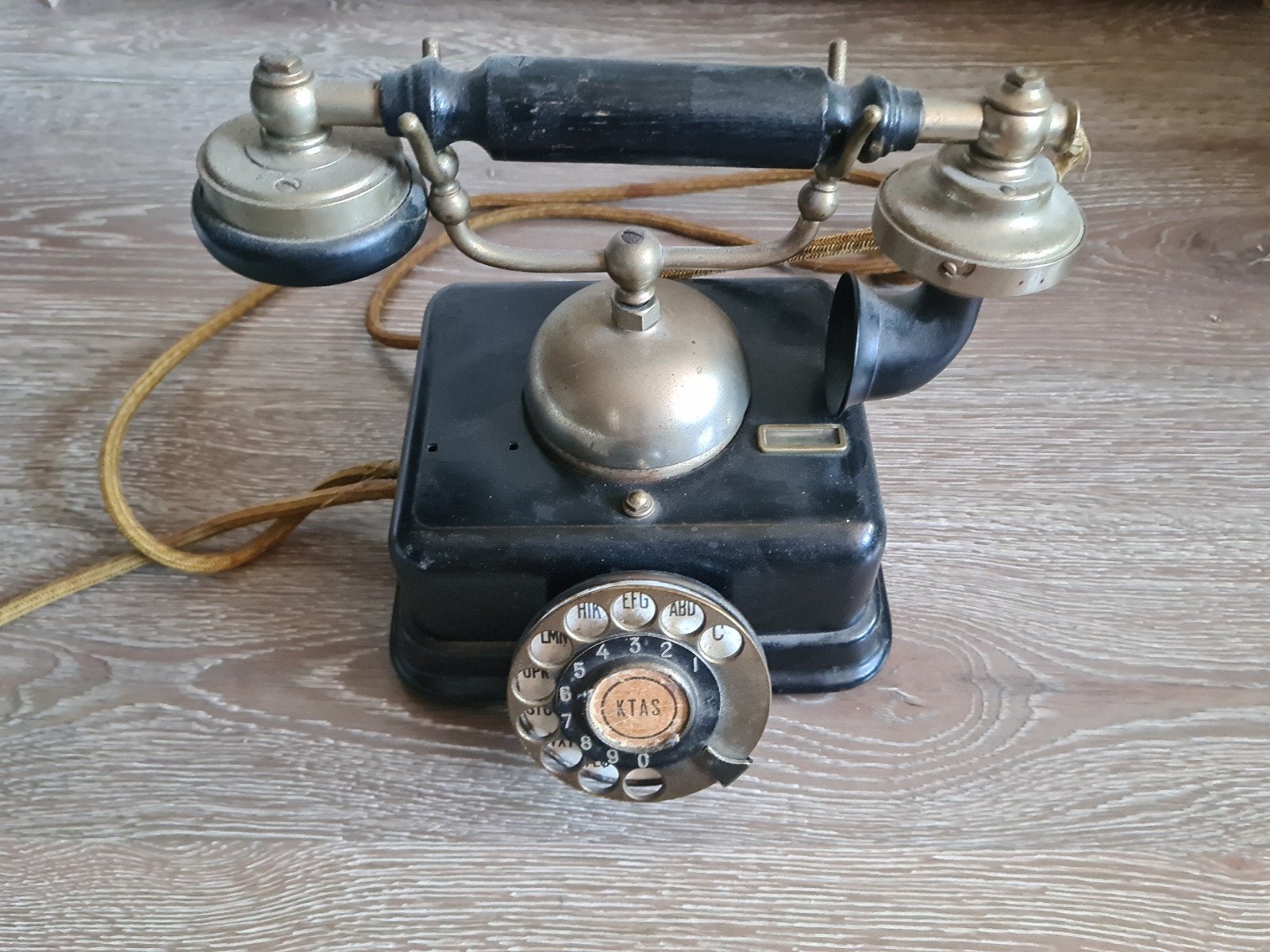 Antieke draaischijf telefoon - Vintage K.T.A.S. model, Antiek en Kunst, Ophalen